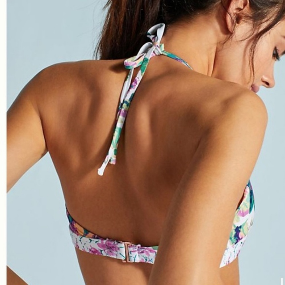 Anthropologie Allihop Laced Halter Bikini Top NEW - Picture 3 of 3